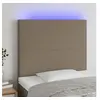 Image de Hoofdbord LED 100x5x118/128 cm stof taupe3122138