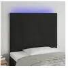 Image de Hoofdbord LED 80x5x118/128 cm fluweel zwart3122176
