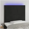 Image de Hoofdbord LED 100x5x118/128 cm fluweel zwart3122188
