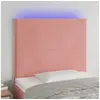 Image de Hoofdbord LED 100x5x118/128 cm fluweel roze 3122191