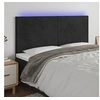 Image de Hoofdbord LED 160x5x118/128 cm fluweel zwart3122200
