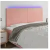 Image de Hoofdbord LED 160x5x118/128 cm fluweel roze3122203
