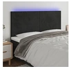Image de Hoofdbord LED 200x5x118/128 cm fluweel zwart3122212