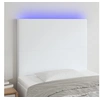Image de Hoofdbord LED 80x5x118/128 cm kunstleer wit3122217