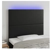 Image de Hoofdbord LED 90x5x118/128 cm kunstleer zwart3122222
