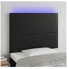 Image de Hoofdbord LED 100x5x118/128 cm kunstleer zwart3122228