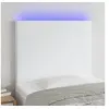 Image de Hoofdbord LED 100x5x118/128 cm kunstleer wit3122229