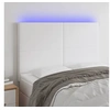 Image de Hoofdbord LED 144x5x118/128 cm kunstleer wit3122235