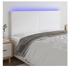 Image de Hoofdbord LED 160x5x118/128 cm kunstleer wit3122241