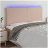 Image de Hoofdbord LED 160x5x118/128 cm kunstleer cappuccinokleurig3122245