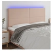 Image de Hoofdbord LED 200x5x118/128 cm kunstleer cappuccinokleurig3122257