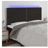 Image de Hoofdbord LED 200x5x118/128 cm stof zwart3122308