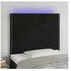 Image de Hoofdbord LED 90x5x118/128 cm fluweel zwart3122322