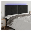 Image de Hoofdbord LED 160x5x118/128 cm fluweel zwart3122340