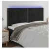 Image de Hoofdbord LED 180x5x118/128 cm fluweel zwart3122346