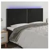 Image de Hoofdbord LED 200x5x118/128 cm fluweel zwart3122352
