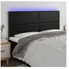 Image de Hoofdbord LED 200x5x118/128 cm kunstleer zwart3122392