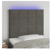 Image de Hoofdbord LED 80x5x118/128 cm fluweel donkergrijs3122455