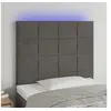Image de Hoofdbord LED 90x5x118/128 cm fluweel donkergrijs3122461