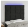 Image de Hoofdbord LED 90x5x118/128 cm fluweel zwart3122462