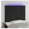 Image de Hoofdbord LED 100x5x118/128 cm fluweel zwart3122468
