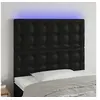Image de Hoofdbord LED 90x5x118/128 cm kunstleer zwart3122502