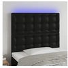 Image de Hoofdbord LED 100x5x118/128 cm kunstleer zwart3122508