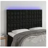 Image de Hoofdbord LED 144x5x118/128 cm kunstleer zwart3122514