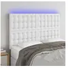 Image de Hoofdbord LED 144x5x118/128 cm kunstleer wit3122515