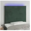 Image de Hoofdbord LED 80x5x118/128 cm fluweel donkergroen3122597