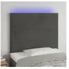 Image de Hoofdbord LED 90x5x118/128 cm fluweel donkergrijs3122601