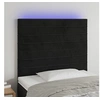 Image de Hoofdbord LED 100x5x118/128 cm fluweel zwart3122608