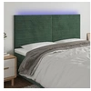 Image de Hoofdbord LED 160x5x118/128 cm fluweel donkergroen3122621