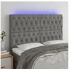 Image de Hoofdbord LED 144x7x118/128 cm stof donkergrijs3122759