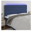 Image de Hoofdbord LED 180x7x118/128 cm stof blauw3122780