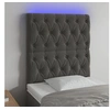 Image de Hoofdbord LED 80x7x118/128 cm fluweel donkergrijs3122791