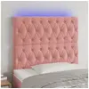 Image de Hoofdbord LED 90x7x118/128 cm fluweel roze3122801