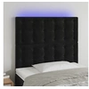 Image de Hoofdbord LED 80x5x118/128 cm fluweel zwart3122890