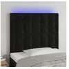 Image de Hoofdbord LED 100x5x118/128 cm fluweel zwart3122902