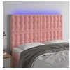 Image de Hoofdbord LED 144x5x118/128 cm fluweel zwart3122911