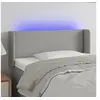 Image de Hoofdbord LED 83x16x78/88 cm stof lichtgrijs3122930