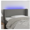 Image de Hoofdbord LED 83x16x78/88 cm stof donkergrijs3122931