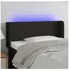 Image de Hoofdbord LED 83x16x78/88 cm stof zwart3122932