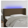 Image de Hoofdbord LED 83x16x78/88 cm stof donkerbruin3122933