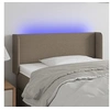 Image de Hoofdbord LED 93x16x78/88 cm stof taupe3122942