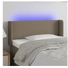 Image de Hoofdbord LED 103x16x78/88 cm stof taupe3122950