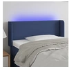 Image de Hoofdbord LED 103x16x78/88 cm stof blauw3122952