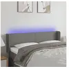 Image de Hoofdbord LED 147x16x78/88 cm stof donkergrijs3122955