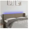 Image de Hoofdbord LED 147x16x78/88 cm stof taupe3122958