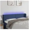 Image de Hoofdbord LED 147x16x78/88 cm stof blauw3122960